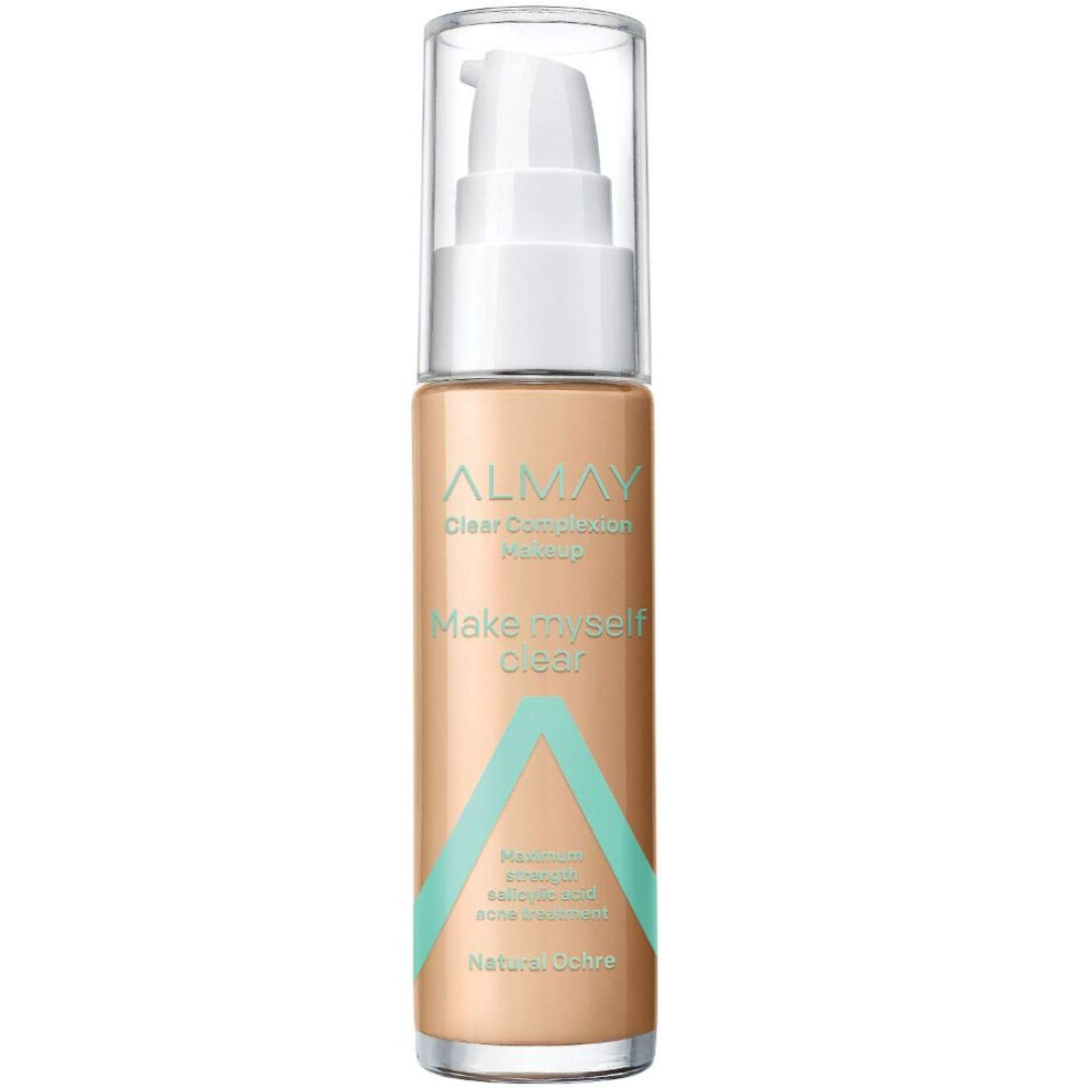 Almay Clear Complexion Makeup Matte Finish Liquid Foundation With Salicylic Acid Hypoallergenic Cruelty Free-Fragrance Free Dermatologist Tes