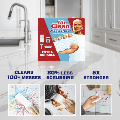 Magic Eraser Scrubber Extra Duurzaam 2-Pk. 2