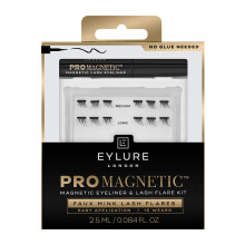 Eylure PROMAGNETIC Magnetic Eyeliner and False Lashes Kit Faux Mink Flares Medium and Long No Glue Needed