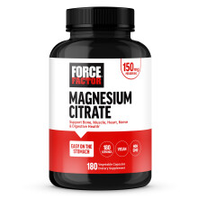 Force Factor, Magnesiumcitrat, 150 mg, 180 pflanzliche Kapseln