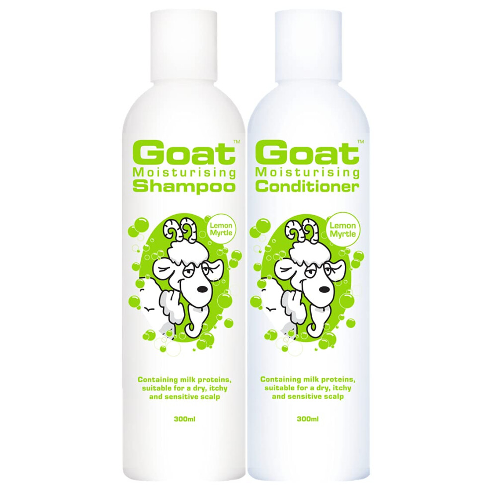 Goat Milk Soap Moisturizing Shampoo & Conditioner Value Pack - Sulfate, Paraben, And Petrochemical Free - Shampoo And Conditioner Set - Lemon Myrtle
