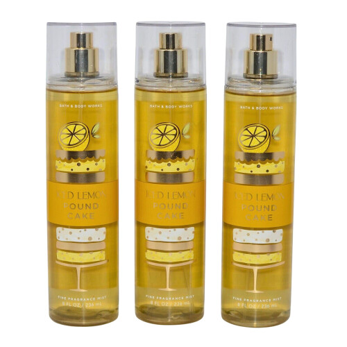 Bath & Body Works Bath & Body Works Duft Mist 3-Pack 8 oz hver (Iced Lemon Pound Cake)