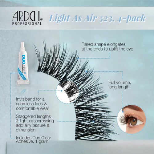 Ardell Ardell Light As Air 523 Wimpern, 4 Paar in einer Packung 1