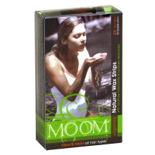 Moom Express Pre Waxed Strips For Face & Bikini, 20 Strip Boxes (Pack of 2)