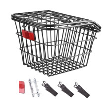 Rear Bike Basket Biking Rack Basket Sturdy IRO Bicycle Basket Bicycle Cargo Rack for Riding Accessories Mountain Road Bikes