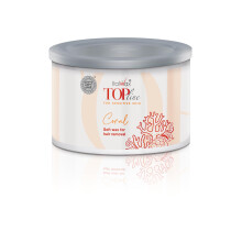 Italwax Top Line Coral - 397 g / 14 oz - Zachte was voor ontharing - Ongecentreerd - In vet oplosbare syntetische formule - Ideaal voor het waxen