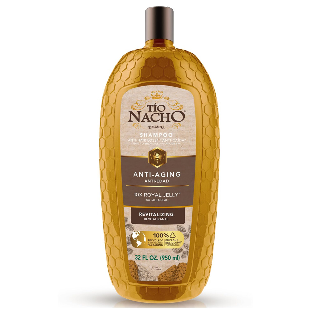 Tio Nacho Anti-Aging Revitalizing Shampoo With Royal Jelly - Age-Defying Shampoo For Aging Hair Defy Damage And Revitalize With Natural Ingredie