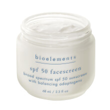 Bioelements SPF 50 Facescreen bredspektret solcreme 2,3 ounce