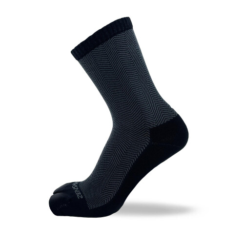Zensah Bunion Ease Corrector Relief Sock - Toe Separator Design (2 Pairs - Black/Grey  Large) 2