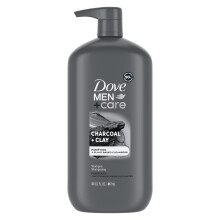 DOVE MEN+CARE DV M SH Charcoal Pump Purifying Shampoo Charcoal + Clay for Stronger More Resilient Hair with Plant-Based Cleansers 31 oz
