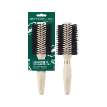 EcoTools runde Haarbrste fr voluminses Haar, sorgt fr ein vollstndiges Ausblasen, hitzebestndig fr einfaches Fhnen, vegane Borsten, zhmt Fri