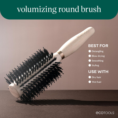 EcoTools EcoTools Βουρτσάκι Μαλλιών Στρογγυλό, Ιδανικό για Πλήρη Blow Out, Αντέχει στη Θερμότητα 2
