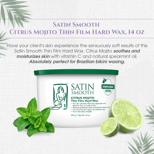 Cire Épilation Satin Smooth Citrus Mojito 14oz 2