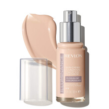 Revlon Illuminance Skin-Caring Liquid Foundation Hyalurons   ure Feuchtigkeitsspendende und pflegende Formel mit mittlerer Deckkraft 113 Ivory Beig