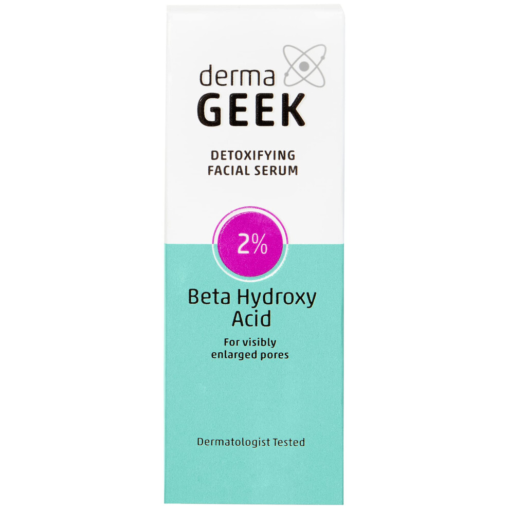 Derma Geek Dermageek Detoxifying Facial Serum With 2% Beta Hydroxy Acid 1.3 Fl Oz
