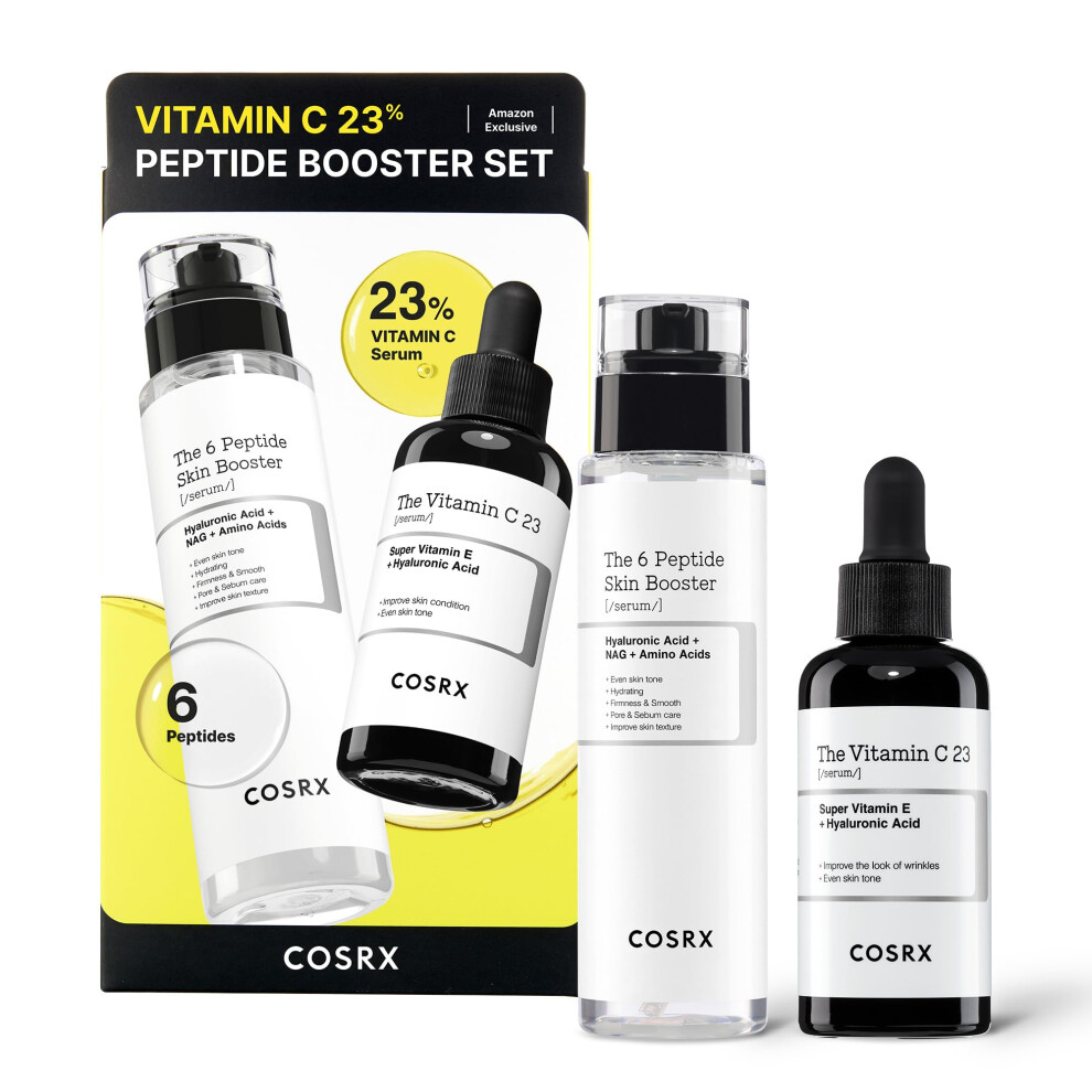 COSRX Vitamin C 23% Peptide Booster Set - Amazon Exclusive - Korean Skin Care  Gift Sets  Stocking Stuffers for Women  Vitamin C Serum  Face Seru