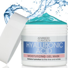 Advanced Clinicals, Hyaluronsäure, Feuchtigkeitsspendende Gel-Gesichtsmaske, 5 fl oz (148 ml)