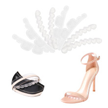 JEVRKAPZ 4 Pairs Anti-Slip High Heel Pads Stickers Non-Slip Foot Cushion Forefoot Strips Sticker Sandal Anti-Slip Sticker Pads Heel Pads for Stop