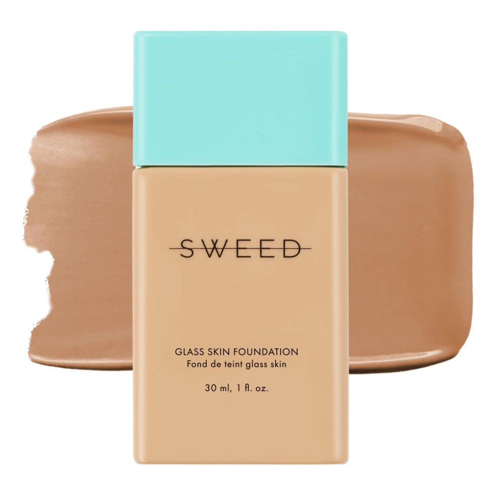 Sweed Light - Glass Skin Foundation | Long-Lasting Fluid Formula | Hydrate Moisturize Lift Plump Protect | Vegan Cruelty-Free Clean Beauty (11 De