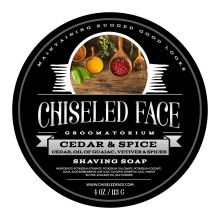 Cedar & Spice     Handgemachte Luxus-Rasierseife von Chiseled Face Groomatorium
