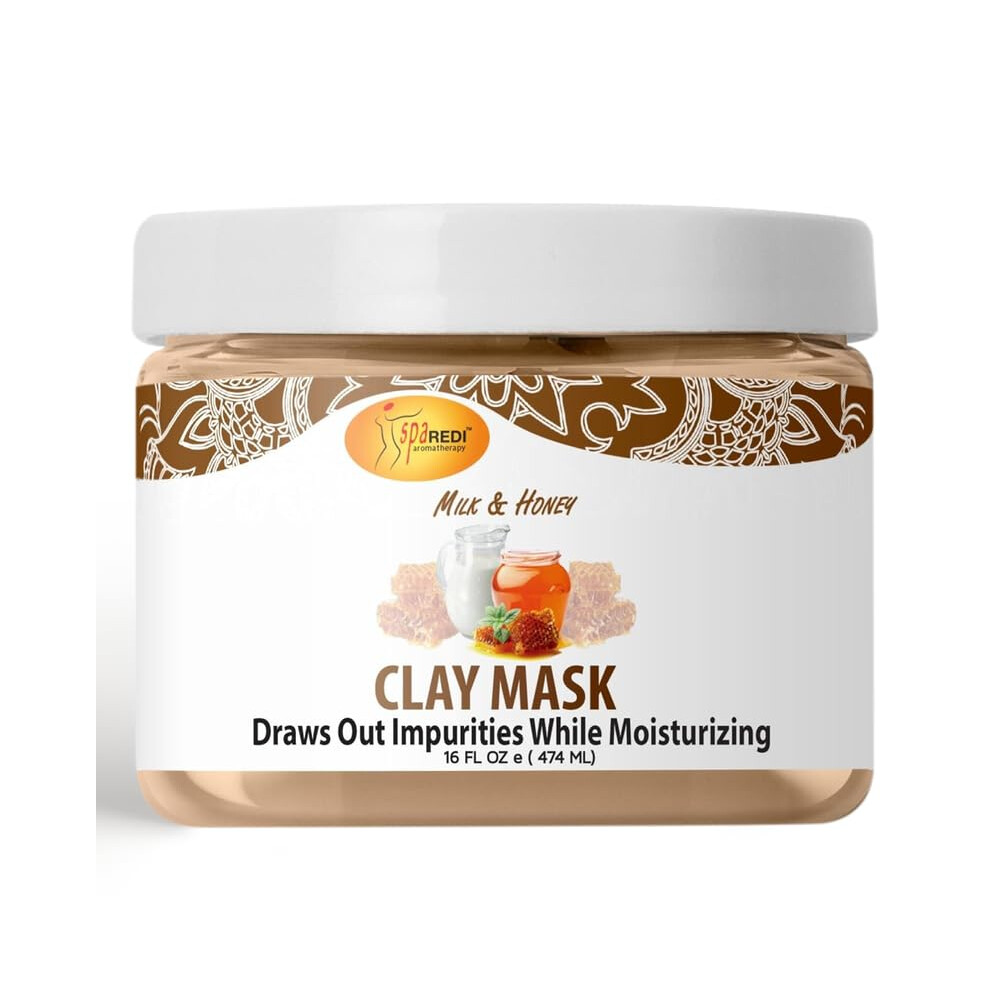 Spa Redi - Clay Mask - Pedicure And Body Deep Cleansing Skin Pore Purifying Detoxifying And Hydrating - Natural Bentonite Clay Infused With A