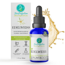 Skin Perfection Edelweiss Natural Derived Plant Antioxidant Extract Potent Anti-Aging Vitamin C Hydration Younger-Looking Skin Easy Add Dropper M