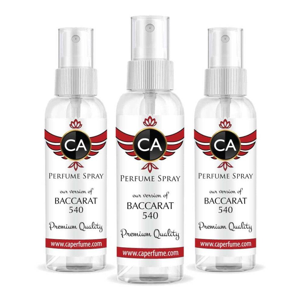 Ca Perfume Impression Of Maison Francis K. Baccarat 540 For Men Replica Version Fragrance Dupes Concentrated Long Lasting Eau De Parfum Spray Ref