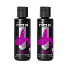 ARCTIC FOX Vegan and Cruelty-Free Semi-Permanent Hair Color Dye -VIOLET DREAM 4 Fl Oz (Pack of 2)
