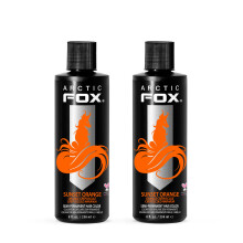 ARCTIC FOX Vegansk a krut semipermanentn barva na vlasy - SUNSET ORANGE 8 Fl Oz (balen 2 ks)