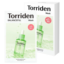 Torriden BALANCEFUL Cica Facial Sheet Masks (10 Blatt) Gesichtsmaske fr wohltuende, beruhigende, ausgleichende und nhrende Wirkung mit Centella A