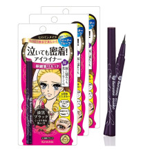 Heroine Make von KISSME Eyeliner Trio Set | 3 Full-Size  Wasserfester, glatter flssiger Eyeliner, japanisches Augen-Make-up fr wischfreies Super K