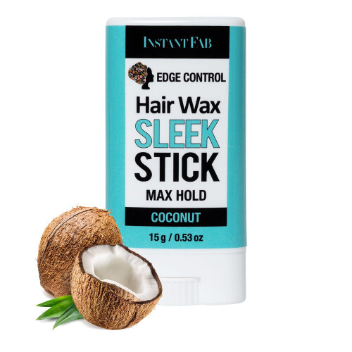 Studio Limited instantan Fab Edge Control Control Stick - max Hold non grasy Pomade pour les flyaways 0,53 oz / 15g 2 pack (noix de coco) 1