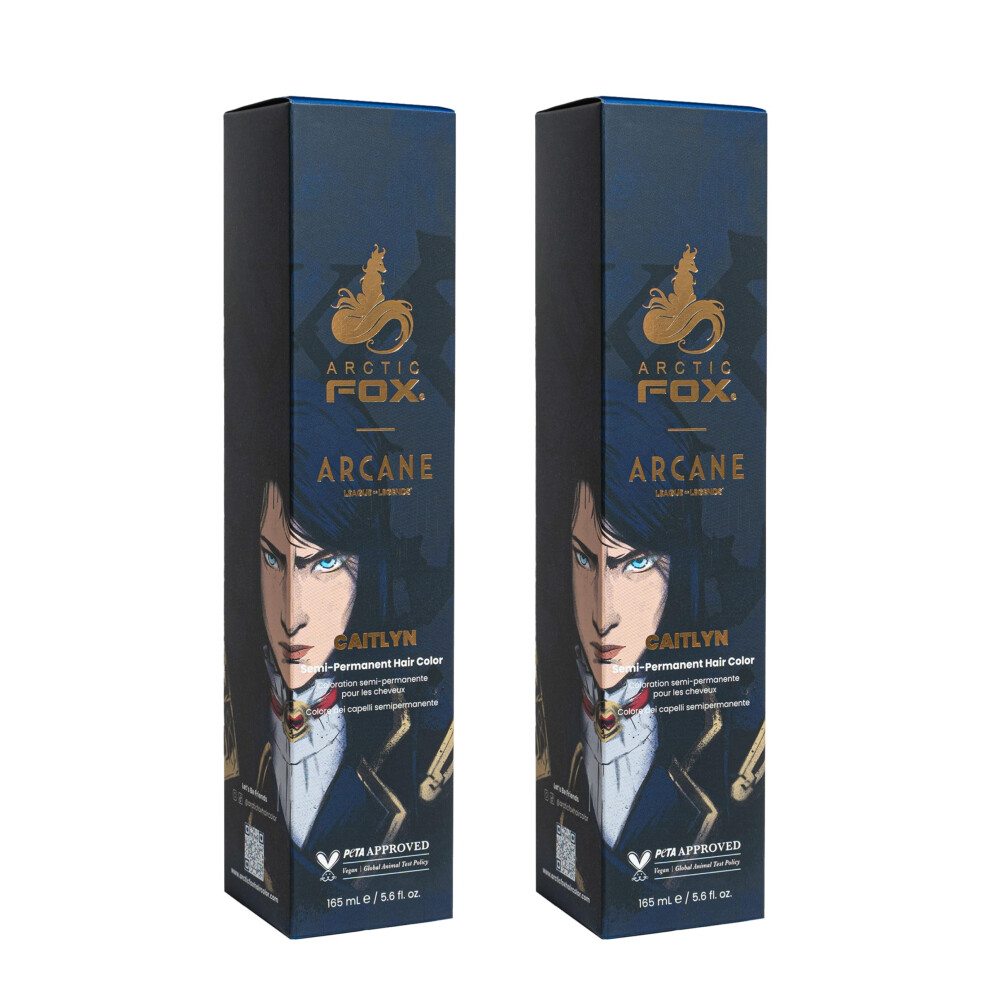 Arctic Fox X Arcane League Of Legends Vegane Und Tierversuchsfreie Semipermanente Haarfarbe Caitlyn 5,6 Fl Oz (2Er-Pack)-image