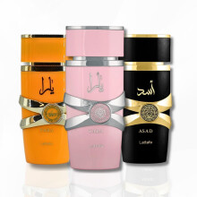 Lattafa para unisex de 3 piezas Eau de parfum Gift Gift (Yara para mujeres + Yara Tous para mujeres + Asad para hombres) 3.4 onza/100 ml cada uno