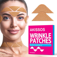 Akissos Wrinkle Patches 160 PCS Face Lift Tape DIY Multifunction Comfort Smooth Skin Solution for Forehead Eyes 11 Lines Crows Feet Laugh Line