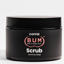 Esfoliante de caf (BUM) - Esfoliante para ps, mos, corpo e ndegas com jojoba, rosa mosqueta e vitamina E - esfoliante corporal e desodorante