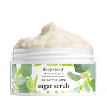 Deep Steep Sugar Scrub Eucalyptus Mint 8 oz - Esfoliante corporal com leo de coco orgnico Manteiga de karit e leo de argan - Vegan Clean Beau