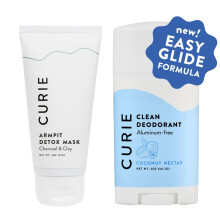 Aluminiumfreies Curie-Deodorant Neue Easy-Glide-Formel Natrliches Deodorant, parabenfrei, tierversuchsfrei, ungiftig, Kokosnussnektar, 2 Unzen S