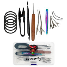 Locsanity Dreadlock Retightening and Interlocking Tool Kit for Sisterlocks Microlocks Small Locs and Medium Locs - Metal Hair Tools for Dreads