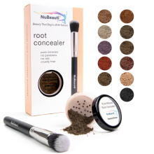 NuBeauti Hair Root Touch Up Powder - Donkerbruin - 11 natuurgetrouwe Root Concealer-tinten - Langdurige, gemakkelijke haarlijnschaduw met schone ingr