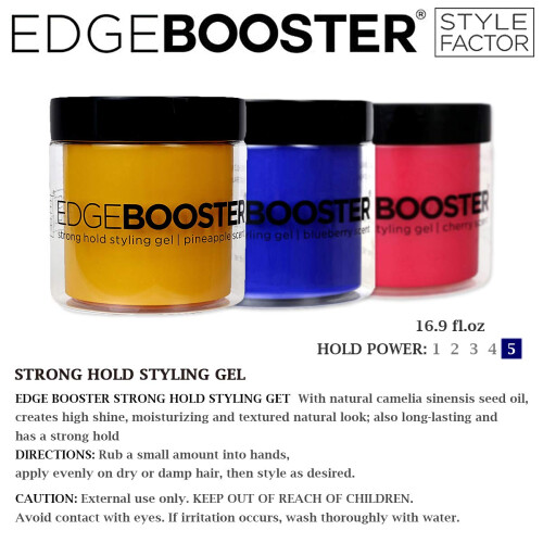 Style Factor Edge Booster Sterk Hold Styling Gel 500 ml (Sitronbær) 2
