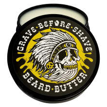 Grave Before Shave Teakholzmischung Bartbutter, 110 ml Glas
