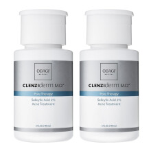 Obagi CLENZIderm M.D. Pore Therapy Exfoliating BHA Toner - Frig?r porer med 2% salicylsyre acnebehandling - to pakke 2 * 5 oz