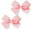 Lao de gorgoro de 3 polegadas para meninas - conjunto de 2 (rosa claro) 1