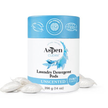 Posses de linge non parfumes par AspenClean New et amlior Emballage Zero Plastic EWG Verifi Vegan non bio Hypoallergnique Natural Laundry De