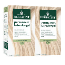 Permanente Haarfarbe von Herbatint  10N Platinblond  fr bis zu 100 % Grauabdeckung von widerstandsfhigem grauem Haar  ammoniakfrei, alkoholfrei
