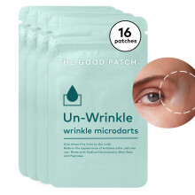 The Good Patch Un-Wrinkle Microdart Anti Wrinkle Patches for Crows Feet and Between Eyes Made with Sodium Hyaluronate Aloe Vera Peptides Clin
