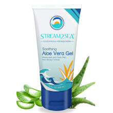 STREAM 2 SEA Beruhigendes Aloe-Vera-Gel, riffsicher, parabenfrei, ganz natrlich, Linderung von Unterwasserstichen und Sonnenbrand, After-Sun-Pflege