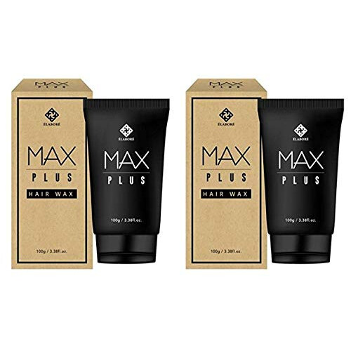 Elabore 2 Pack MAX Plus Haarwax 3,38 fl.oz/100ml (haarstylingwax voor heren)