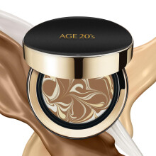 AGE20'S Signature Essence Pact SPF 50+ | Creme-Foundation Dewy Finish Natrliche Deckkraft | Koreanische Kissenstiftung | 1 Nachfller im Lieferumfan